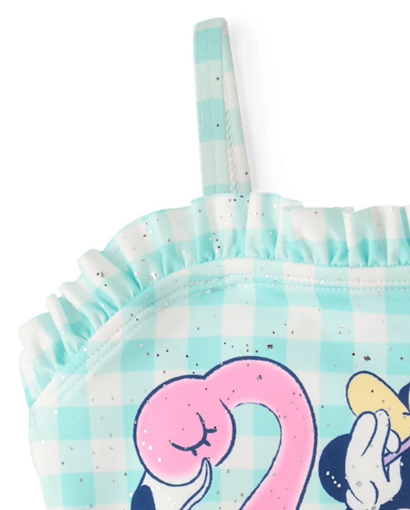 Toddler Girls Minnie Mouse™ Gingham Tankini Swimsuit