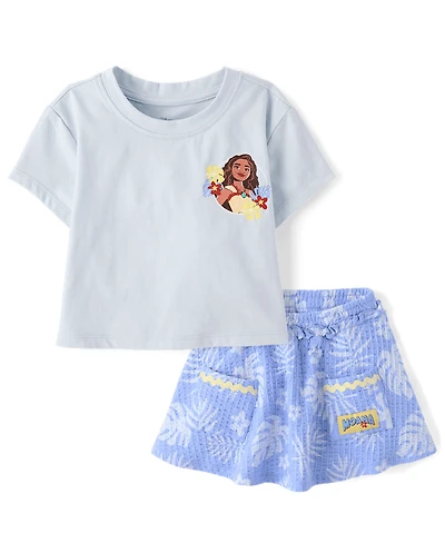 Toddler Girls Moana™ Tropical Leaf 2-Piece Outfit Set