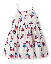 Toddler Girls Minnie Mouse™ Americana Tiered Dress