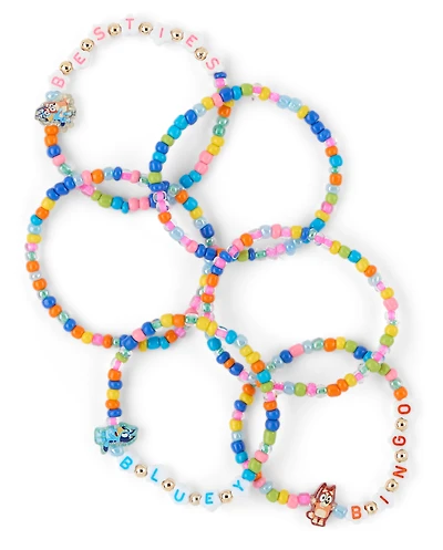 Girls Bluey™ Beaded BFF Bracelet 6-Pack