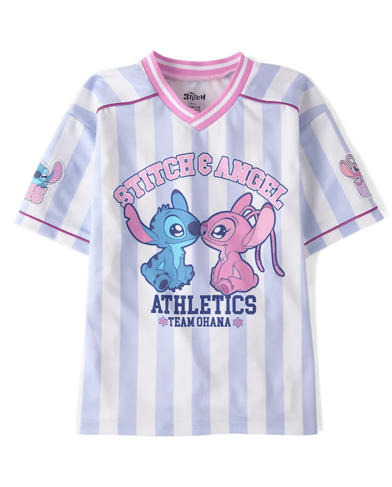 Girls Stitch™ Striped Soccer Jersey