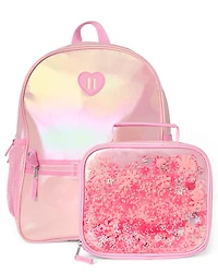 Girls Shimmer Shakey Backpack 2-Piece Set
