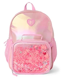 Girls Shimmer Shakey Backpack 2-Piece Set