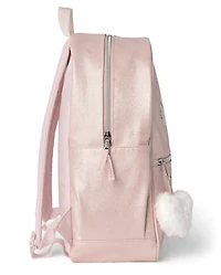 Girls Shimmer Shakey Heart Backpack