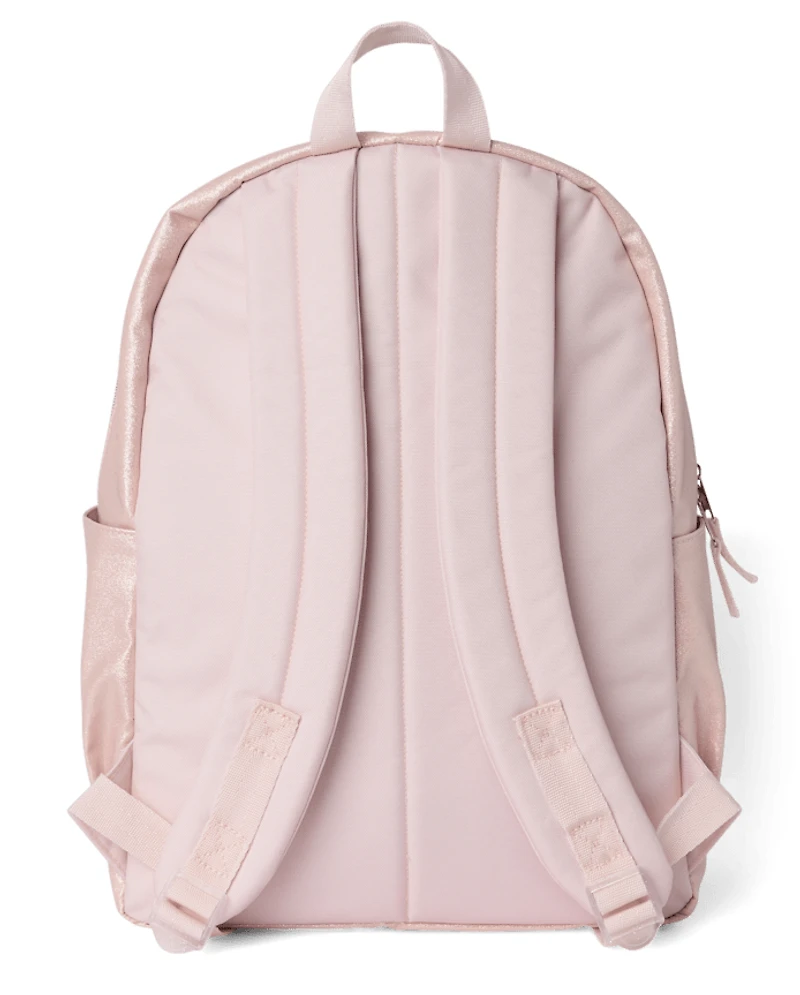 Sac à dos à paillettes en forme de cœur tremblant pour filles