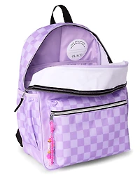 Girls Friendship Bracelet Checkered Backpack