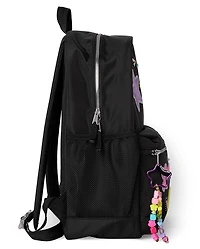 Girls Embroidered Patch Backpack