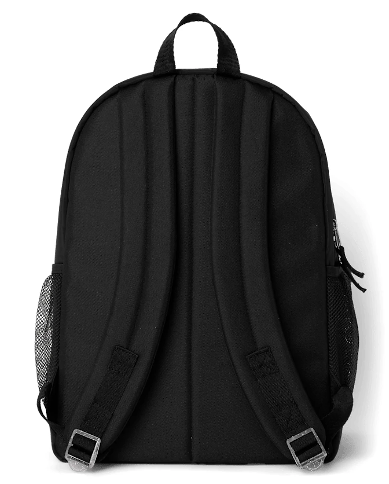 Girls Embroidered Patch Backpack