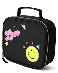 Girls Embroidered Patch Lunchbox