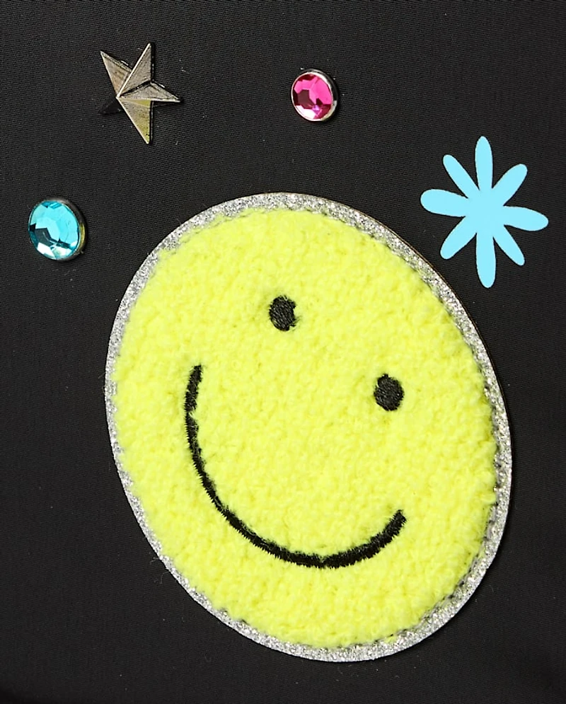 Girls Embroidered Patch Lunchbox