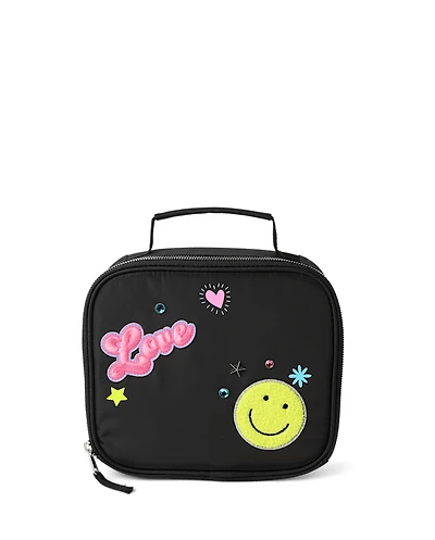 Girls Embroidered Patch Lunchbox