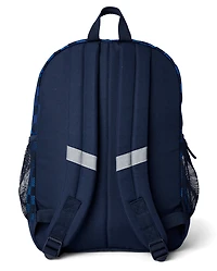 Ensemble de 2 sacs à dos à carreaux pour garçons