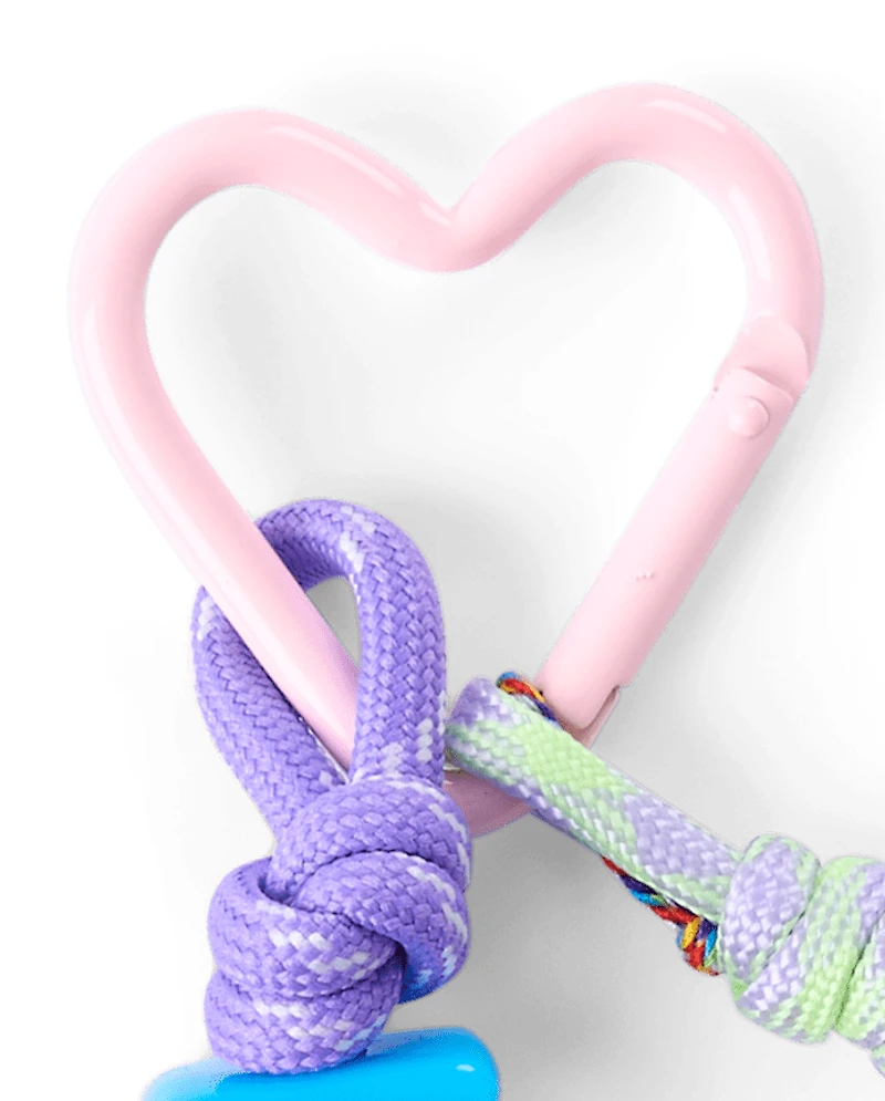 Girls Beaded Happy Bag Charm
