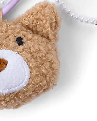 Girls Bear Plush Bag Charm