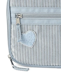 Girls Embroidered Heart Corduroy Lunchbox