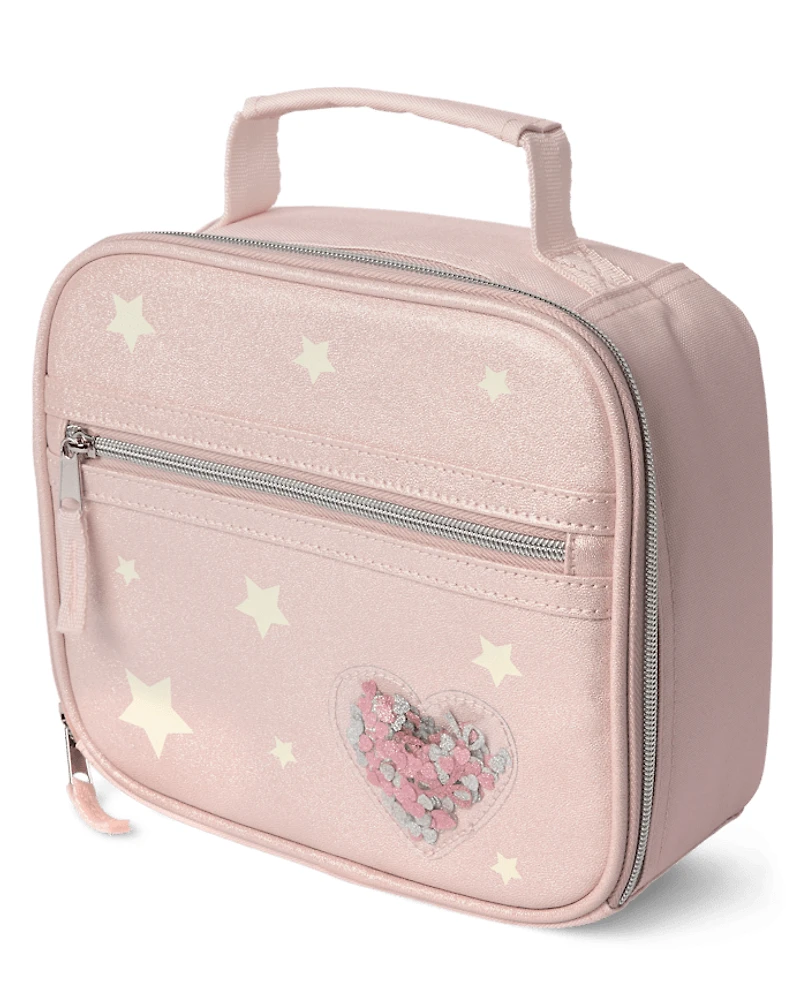 Girls Shakey Heart Lunchbox