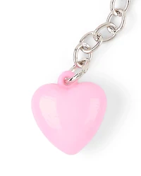 Girls Heart Bag Charm