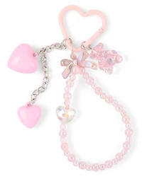 Girls Heart Bag Charm