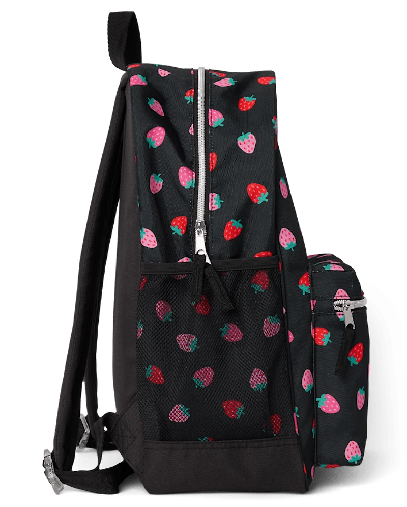 Girls Strawberry Backpack
