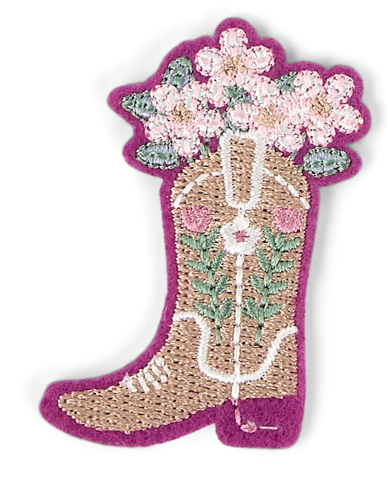 Lot de 4 écussons brodés « Love » pour filles