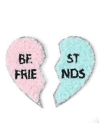 Girls Embroidered BFF Patch 4-Pack