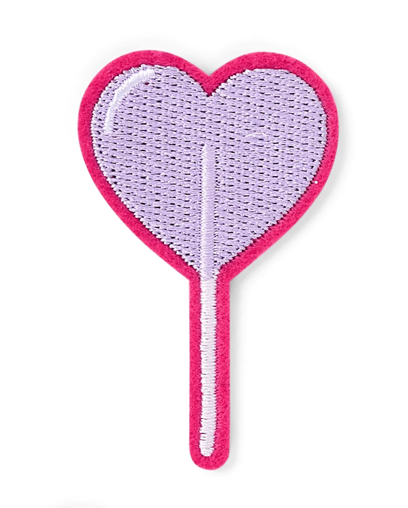 Girls Embroidered Food Patch 4-Pack