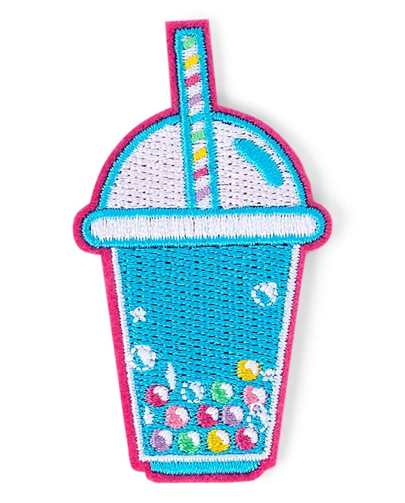 Lot de 4 écussons brodés sur le thème de la nourriture pour filles