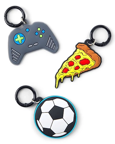 Boys Video Game Backpack Charm 3-Pack