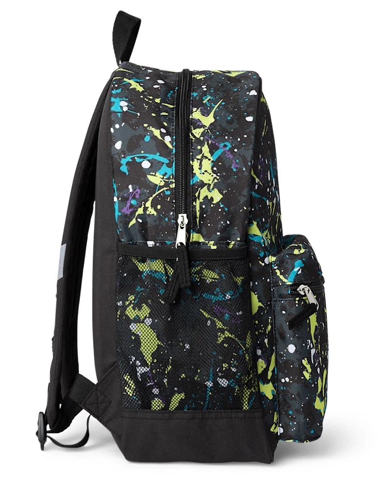 Boys Paint Splatter Backpack