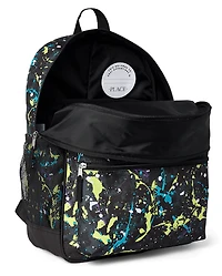 Boys Paint Splatter Backpack