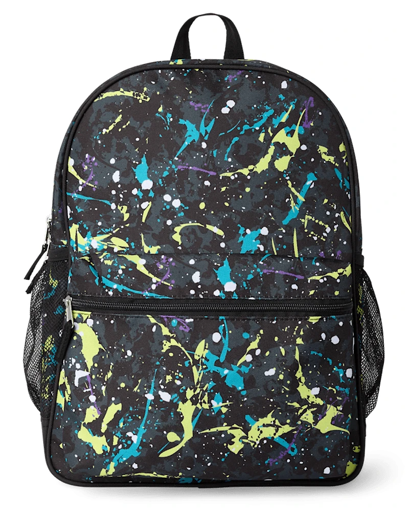 Boys Paint Splatter Backpack
