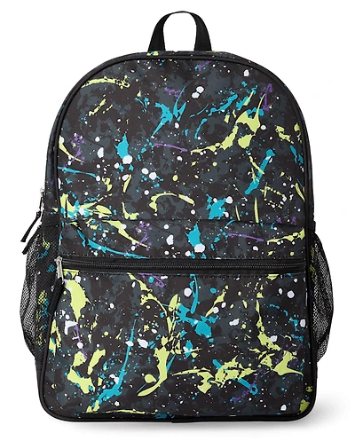 Boys Paint Splatter Backpack