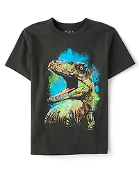 Boys Dino Head Graphic Tee