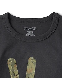 Boys Peace Sign Graphic Tee