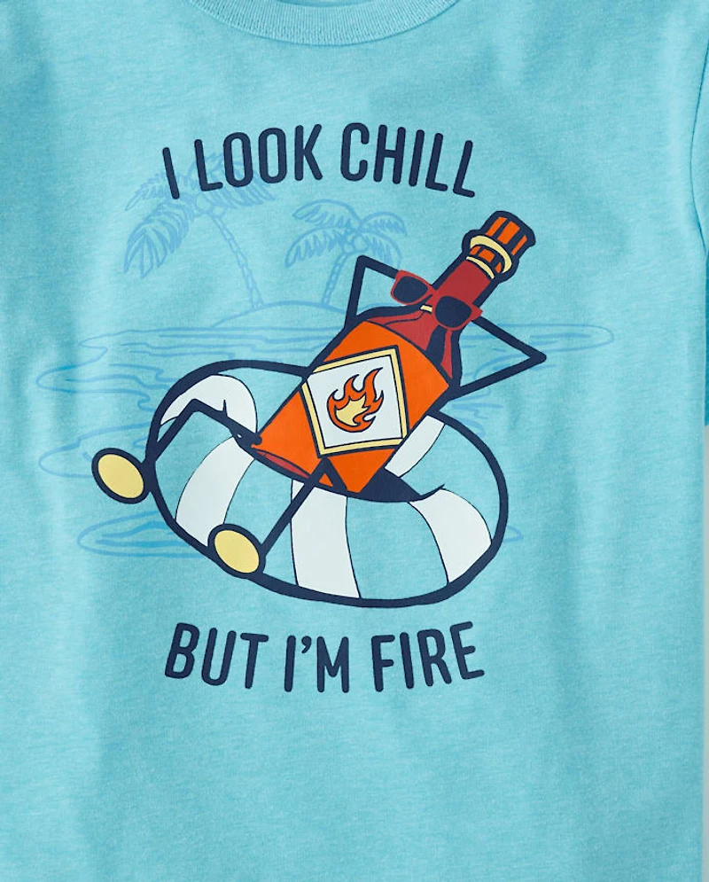 Boys Hot Sauce Graphic Tee