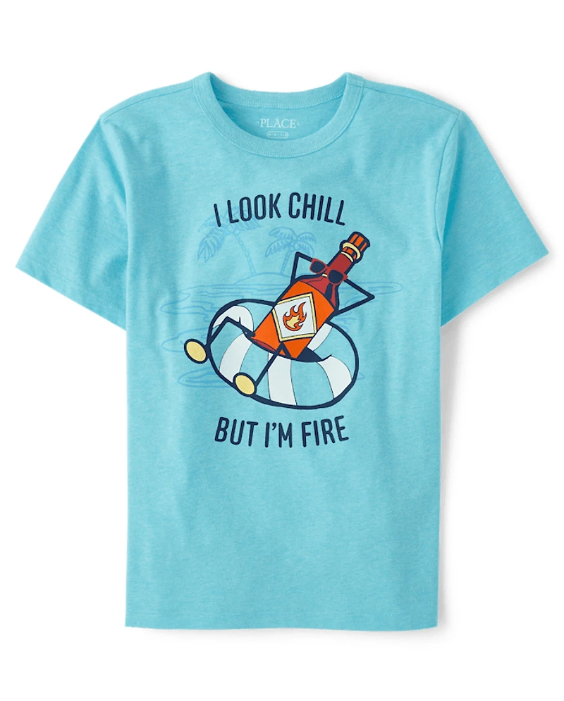 Boys Hot Sauce Graphic Tee