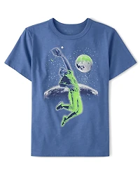 Boys Baseball Player Graphic Tee