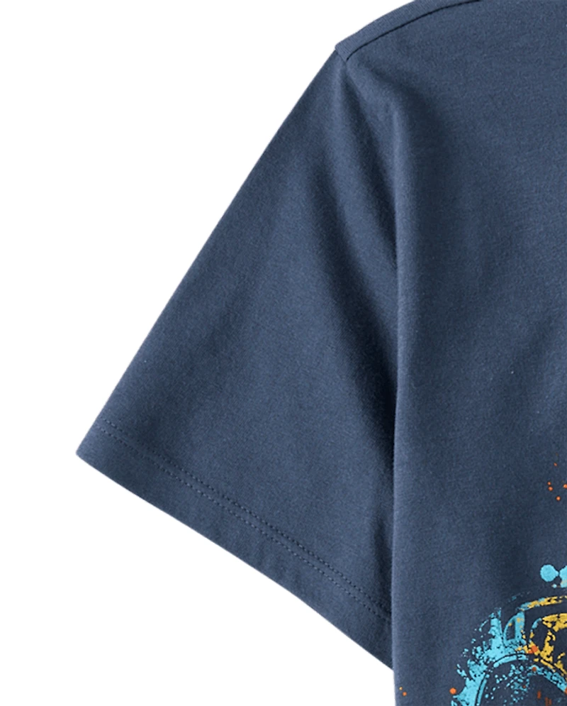 Boys Monster Truck Drip Graphic Tee