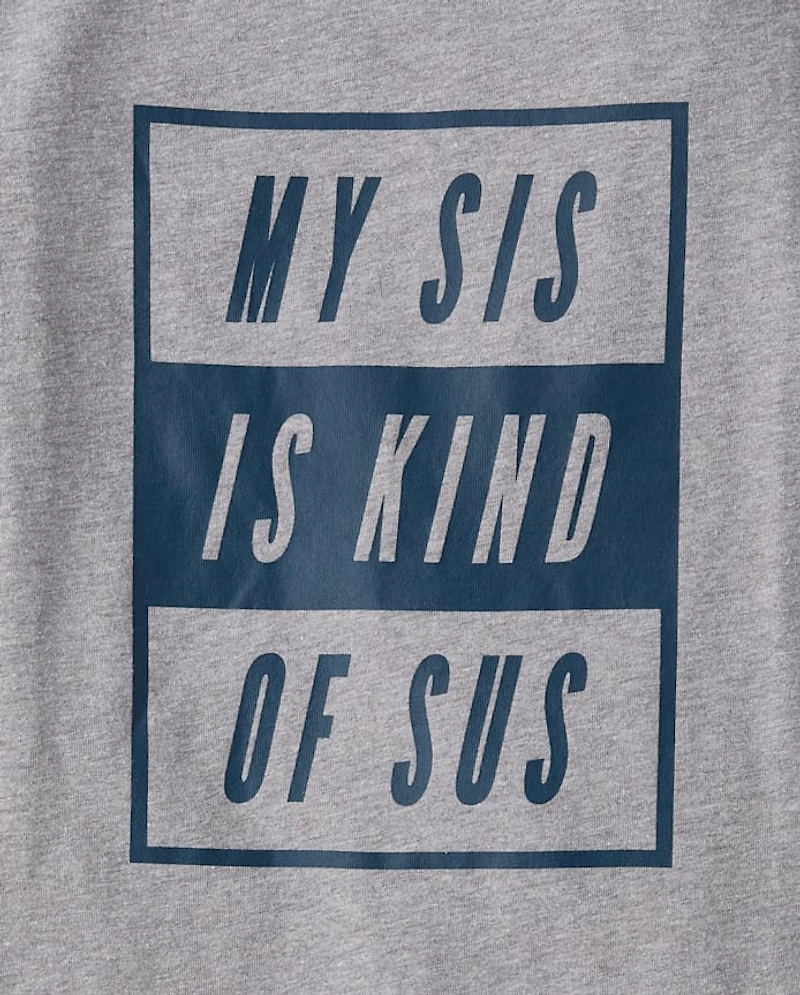 Boys Sis Is Sus Graphic Tee