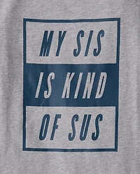 Boys Sis Is Sus Graphic Tee
