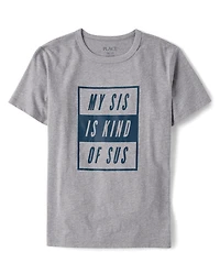 Boys Sis Is Sus Graphic Tee