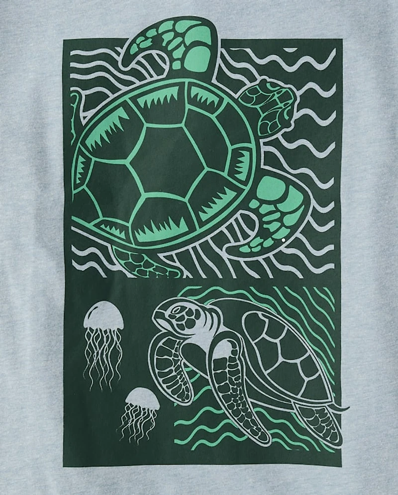 Boys Turtle Graphic Tee