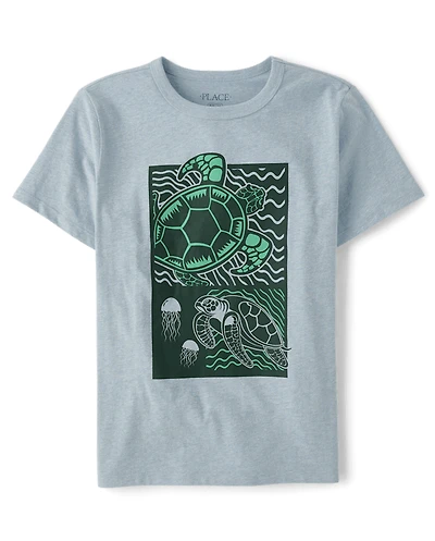 T-shirt à motif tortue pour garçon