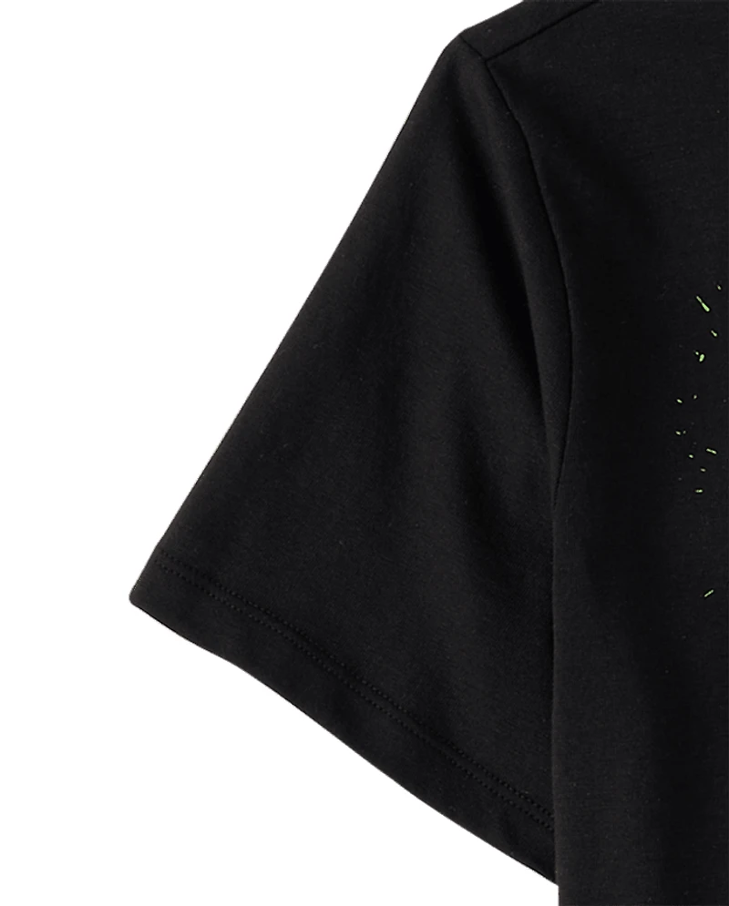 Boys Graffiti Happy Face Graphic Tee