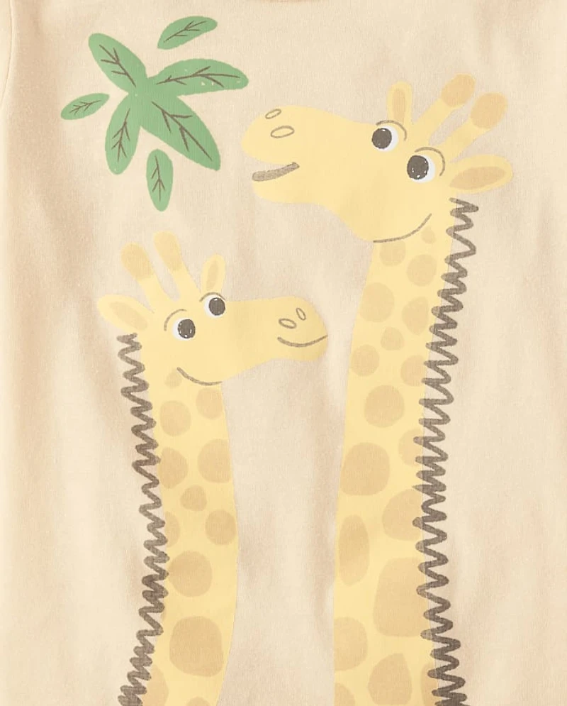 Baby And Toddler Boys Giraffe Graphic Tee