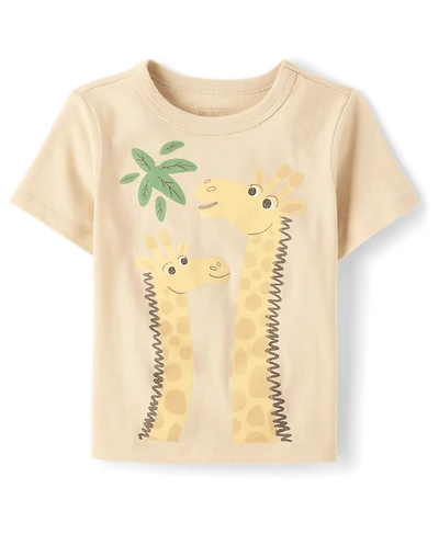 Baby And Toddler Boys Giraffe Graphic Tee