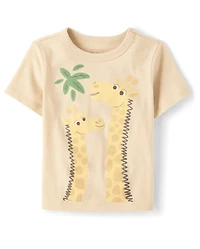 Baby And Toddler Boys Giraffe Graphic Tee
