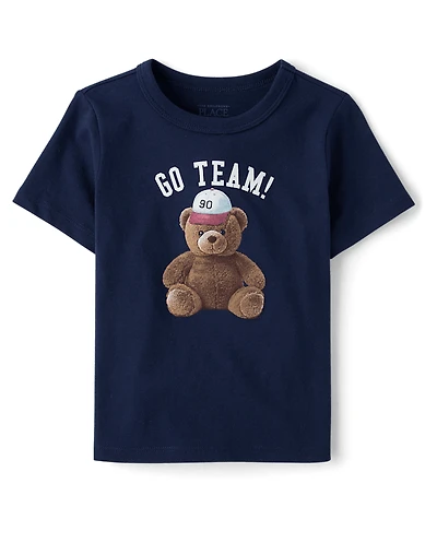 Baby And Toddler Boys Go Team Graphic Tee