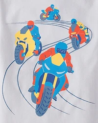 Baby And Toddler Boys Motorcycle Graphic Tee