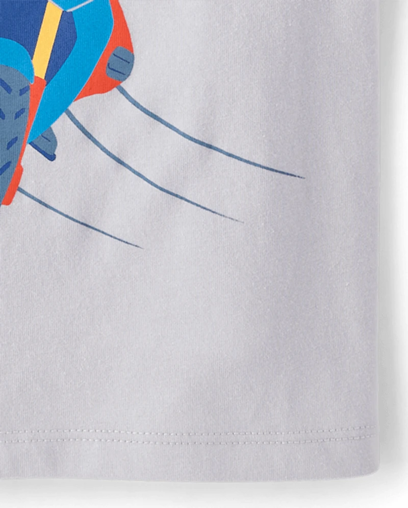 Baby And Toddler Boys Motorcycle Graphic Tee